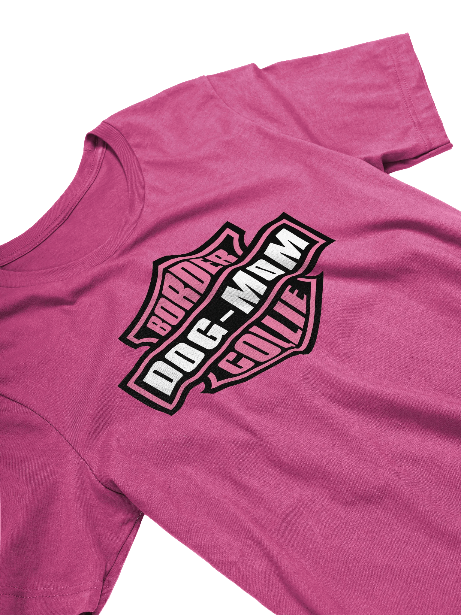 Pink Border Collie Dog Mom T-Shirt product image (2)