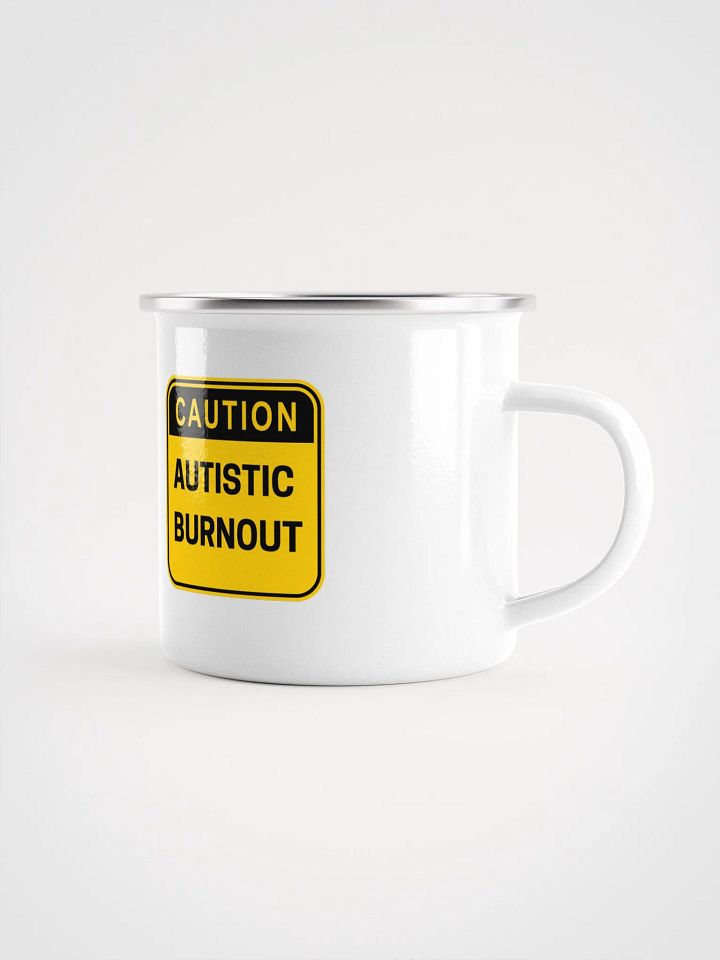 CAUTION: ASD BURNOUT Enamel Mug product image (1)