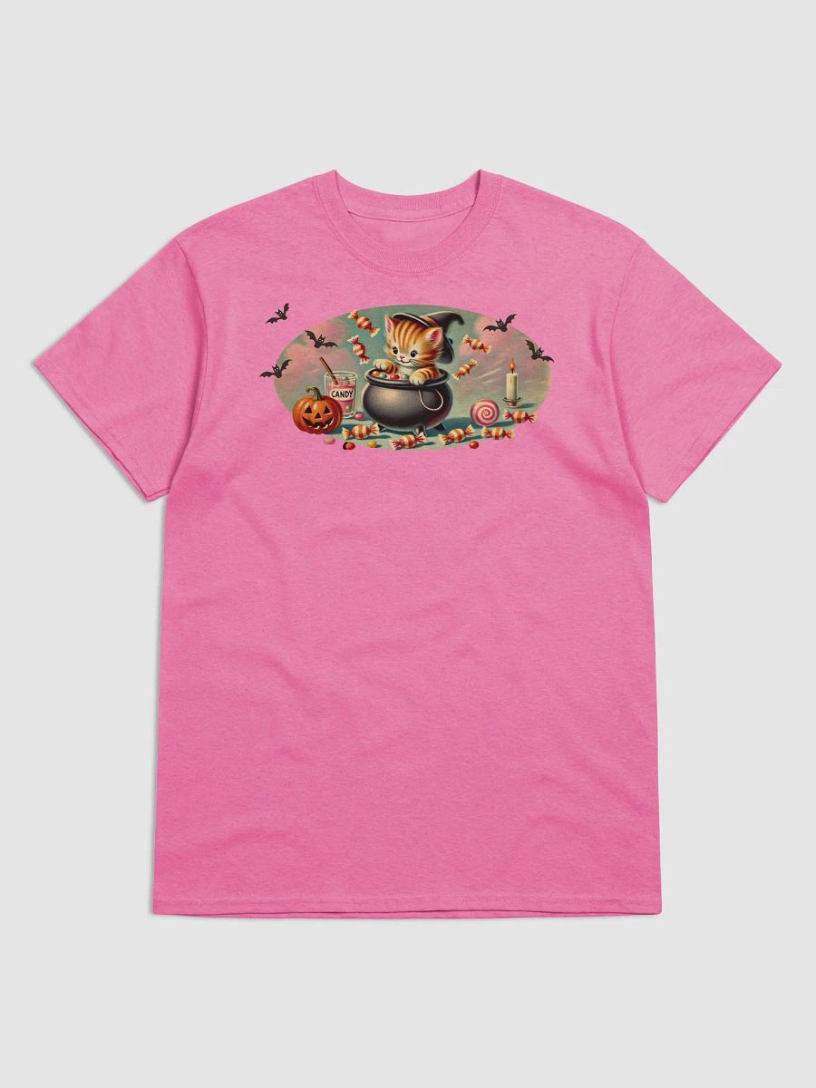 Kitten Cauldron Halloween Basic T-Shirt by Gildan product image (2)