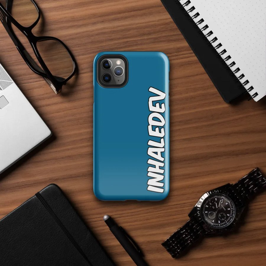 Blue InhaleDev iPhone Tough Case product image (7)