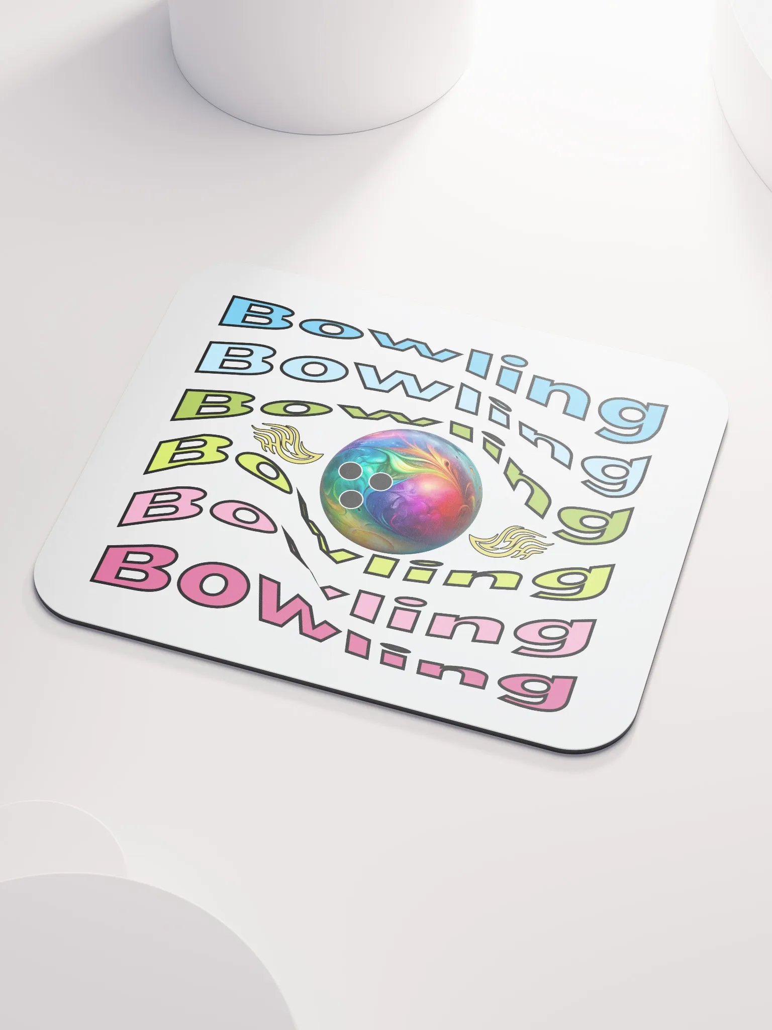 Bowling Swirl Blast Mouse Pad product image (3)