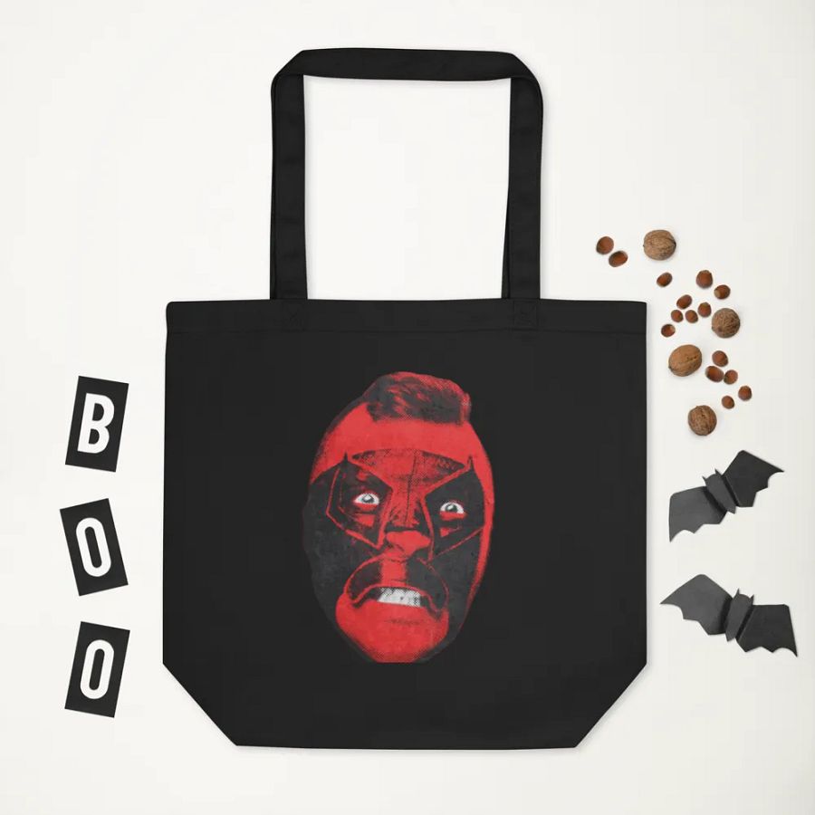 Repeat name face tote bag product image (3)