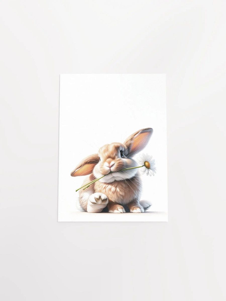 Fluff Bunny and Daisy Nursery Print product image (5)