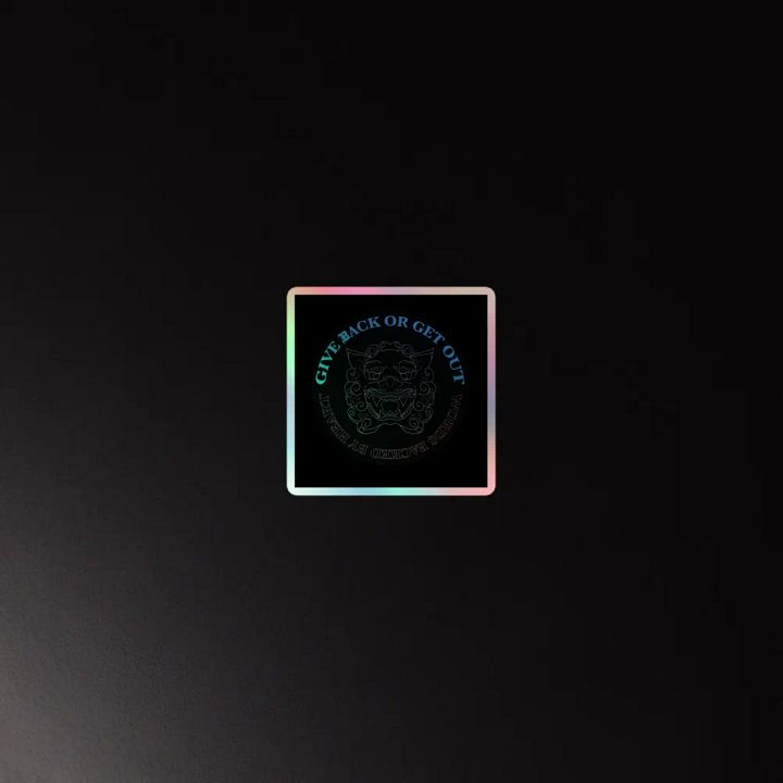 Foo Dog holographic sticker 2 product image (2)
