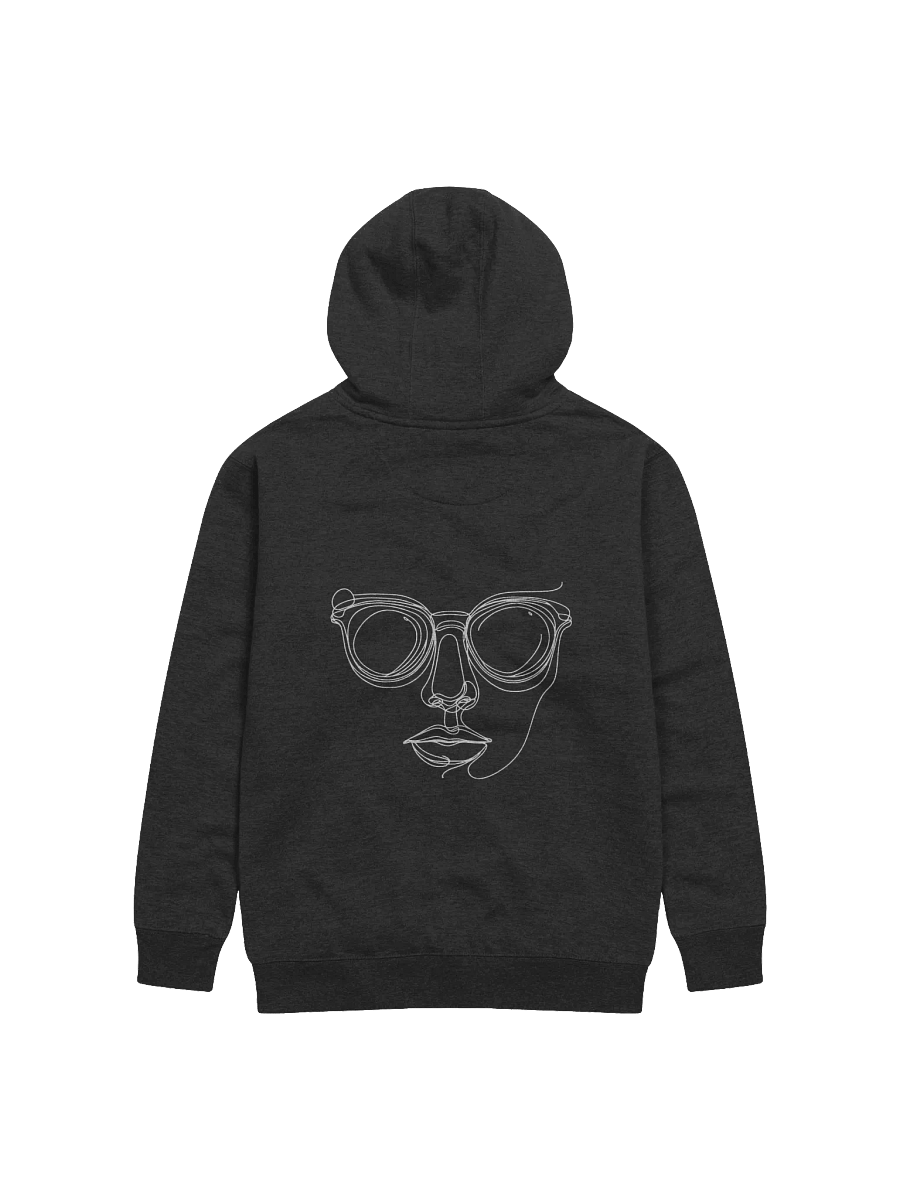 Minimalist Face And Glasses Line Art Unisex Hoodie product image (10)