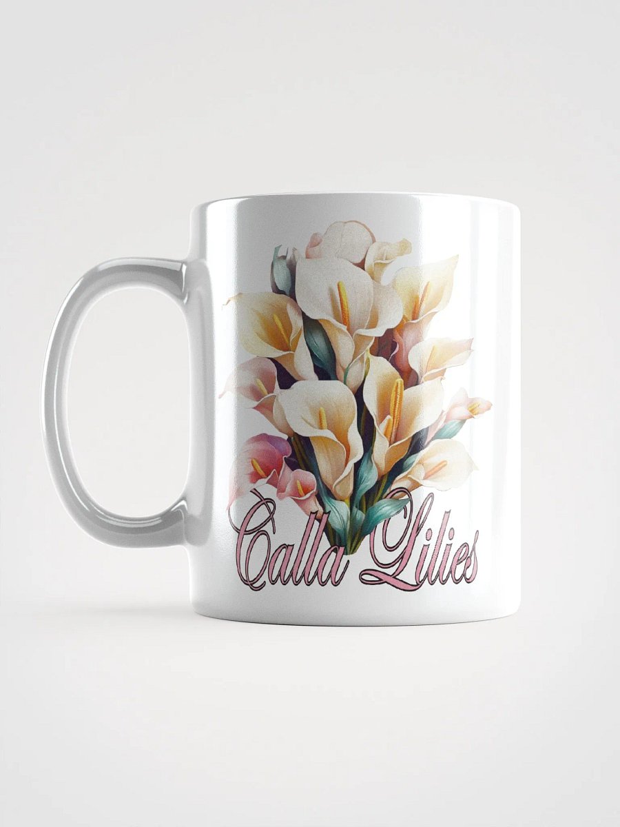 Floral Graphic | White Coffee Mug | Calla Lilies product image (1)
