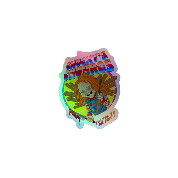 Chucky's Churros - They're To Die For Holofoil Sticker product image (1)