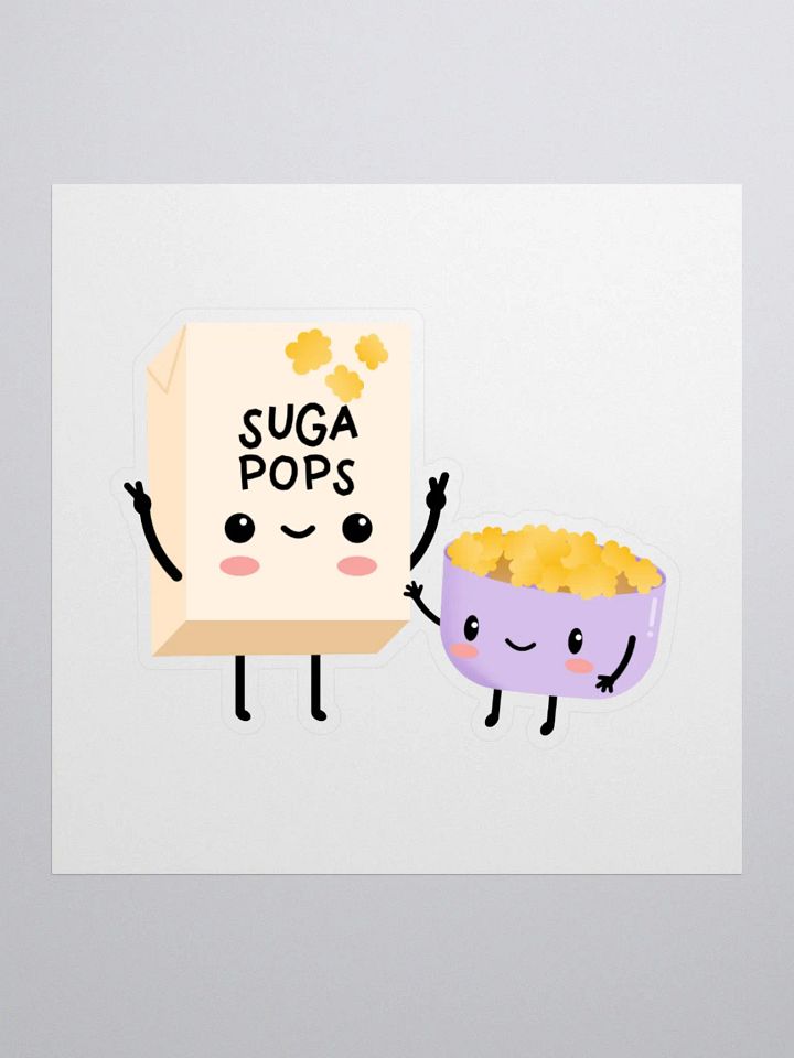 Cute Kawaii Breakfast Cereal Kiss Cut Sticker product image (2)