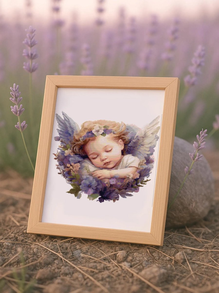 Lavender Lullaby Cross Stitch Pattern product image (5)