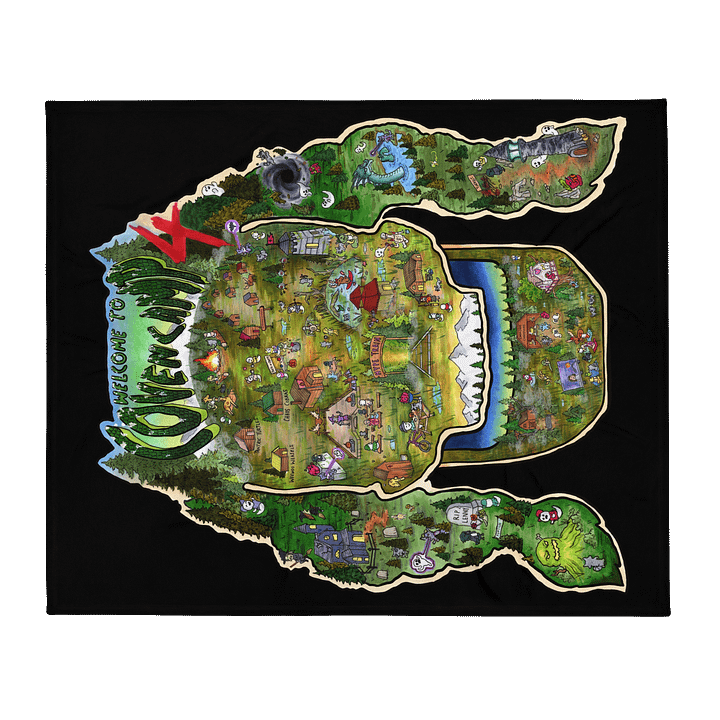 Coven Camp Map 25 Blanket product image (2)