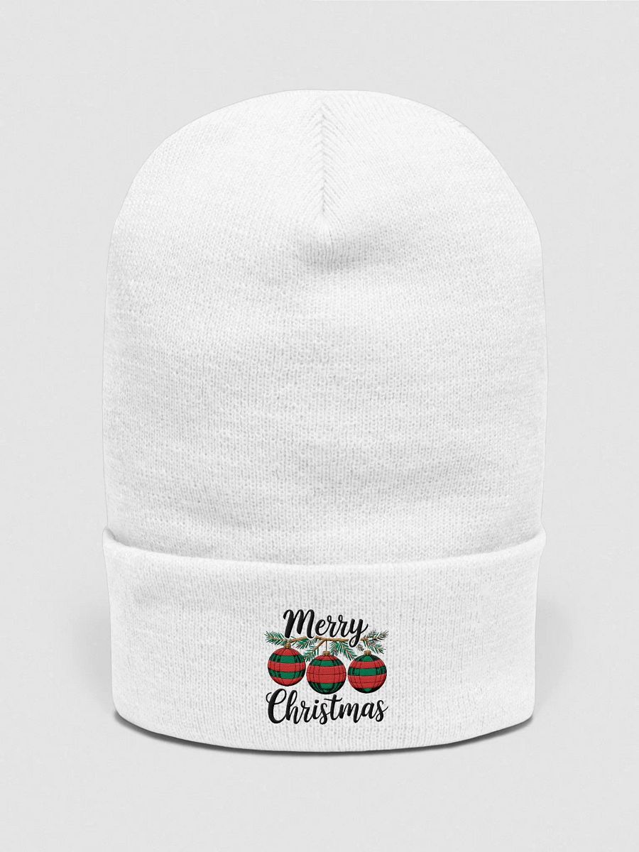 Simple Yet Expressive Merry Christmas Beanie product image (2)