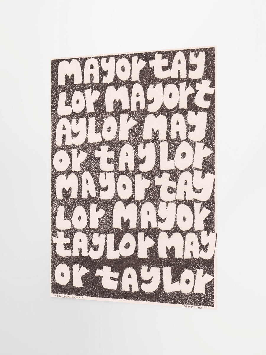 Mayor Taylor Poster product image (4)