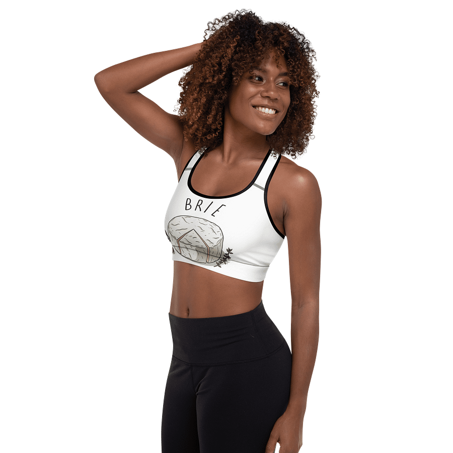 Artistic Brie Cheese All-Over Sports Bra product image (8)