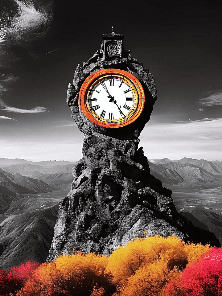 Time Confusion-1 | Artistic Wall Painting product image (1)