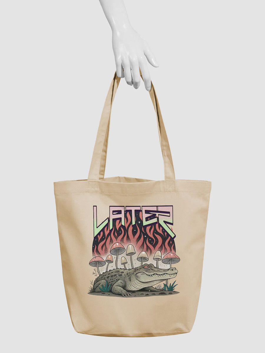 Later Alligator Mushroom Flaming Eco Tote product image (6)