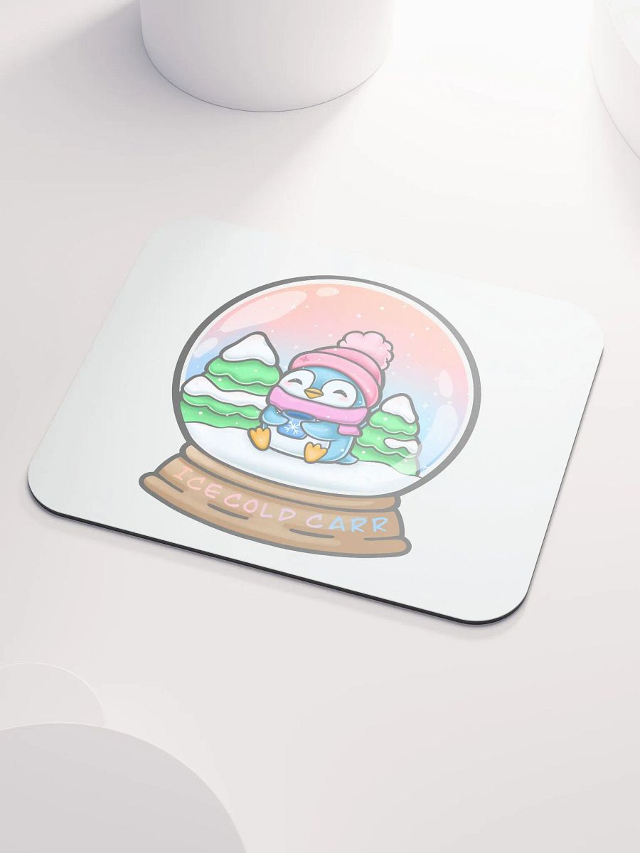 Ice Cold Snow Penguin Globe Mouse Pad product image (7)