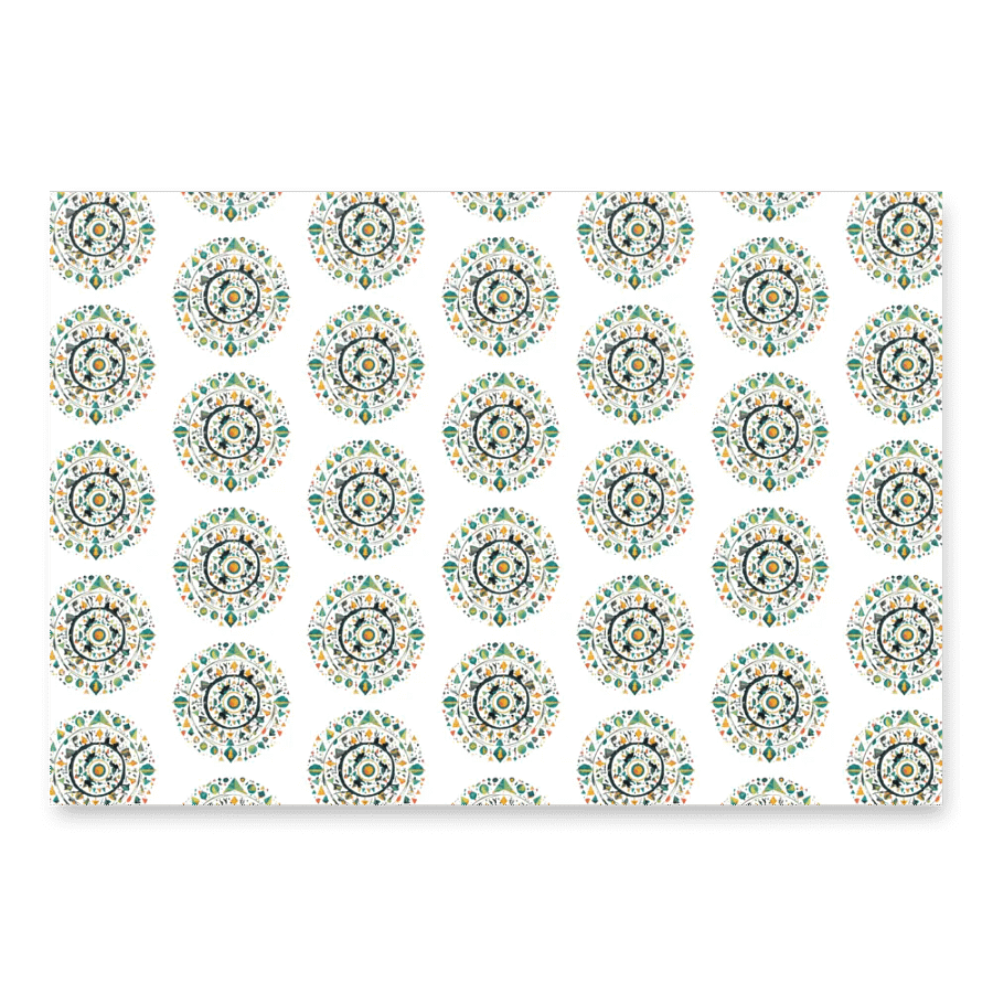 Circular Christmas Wrapping Paper Sheets product image (1)