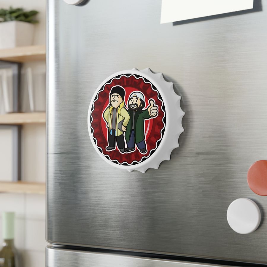 Jay and Silent Bob Vault Boys - Bottle Cap Magnetic Bottle Opener product image (3)