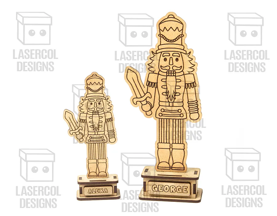 Nutcracker Set (2 Sizes, 6 Styles) - Christmas Gift - Laser Cut Files product image (10)