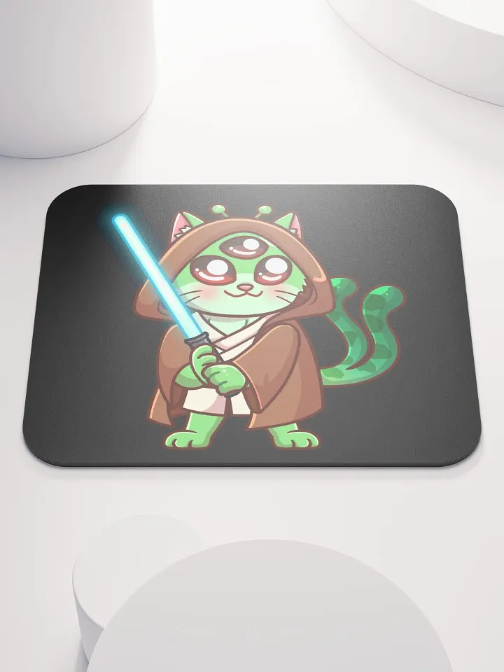 Cosmos Cat Jedi Mouse Pad (SM) product image (1)