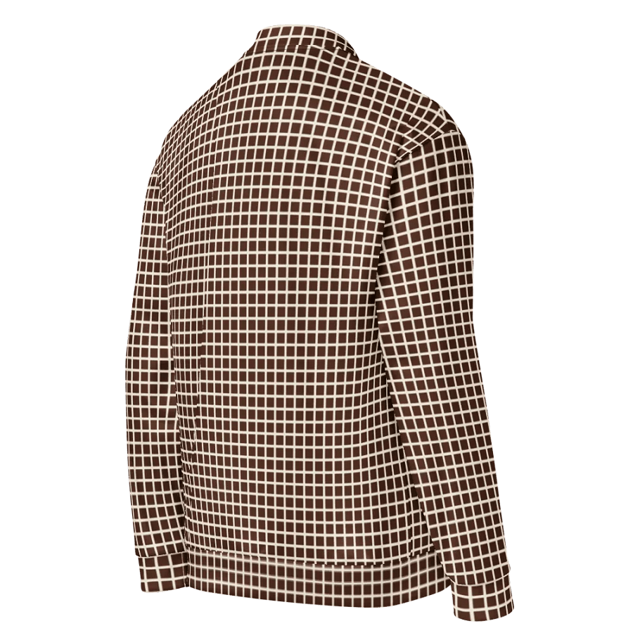 Graph Check Brown and Cream Bomber Jacket product image (8)