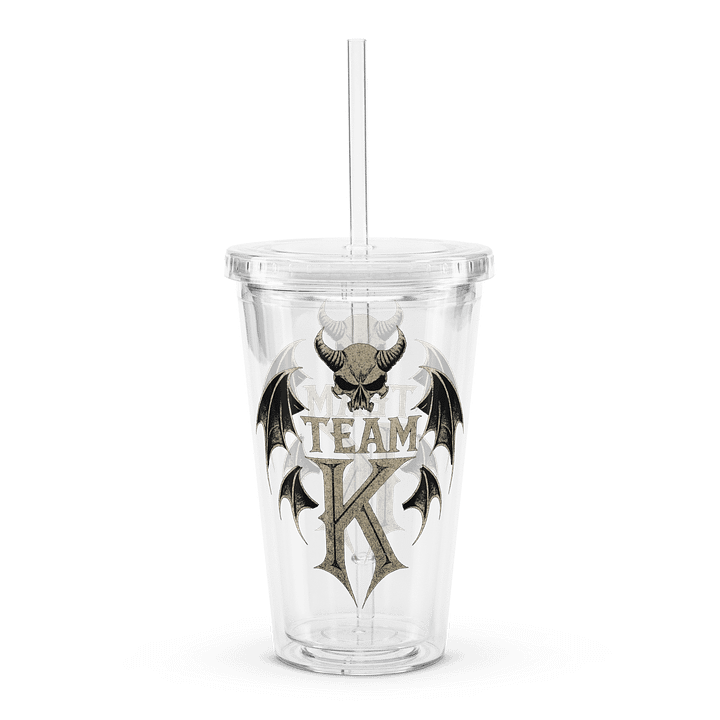 Team K V-3 Clear Plastic Tumbler product image (1)