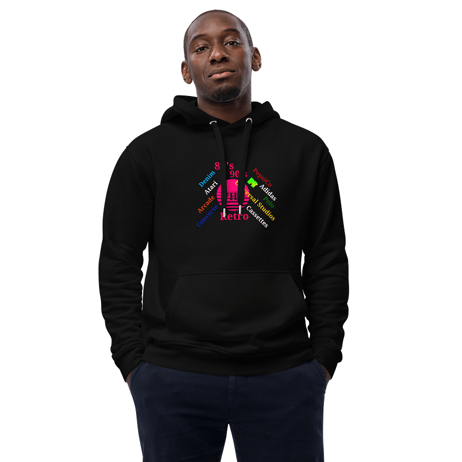 Retro Nostalgia VHS Circle Premium Hoodie product image (4)
