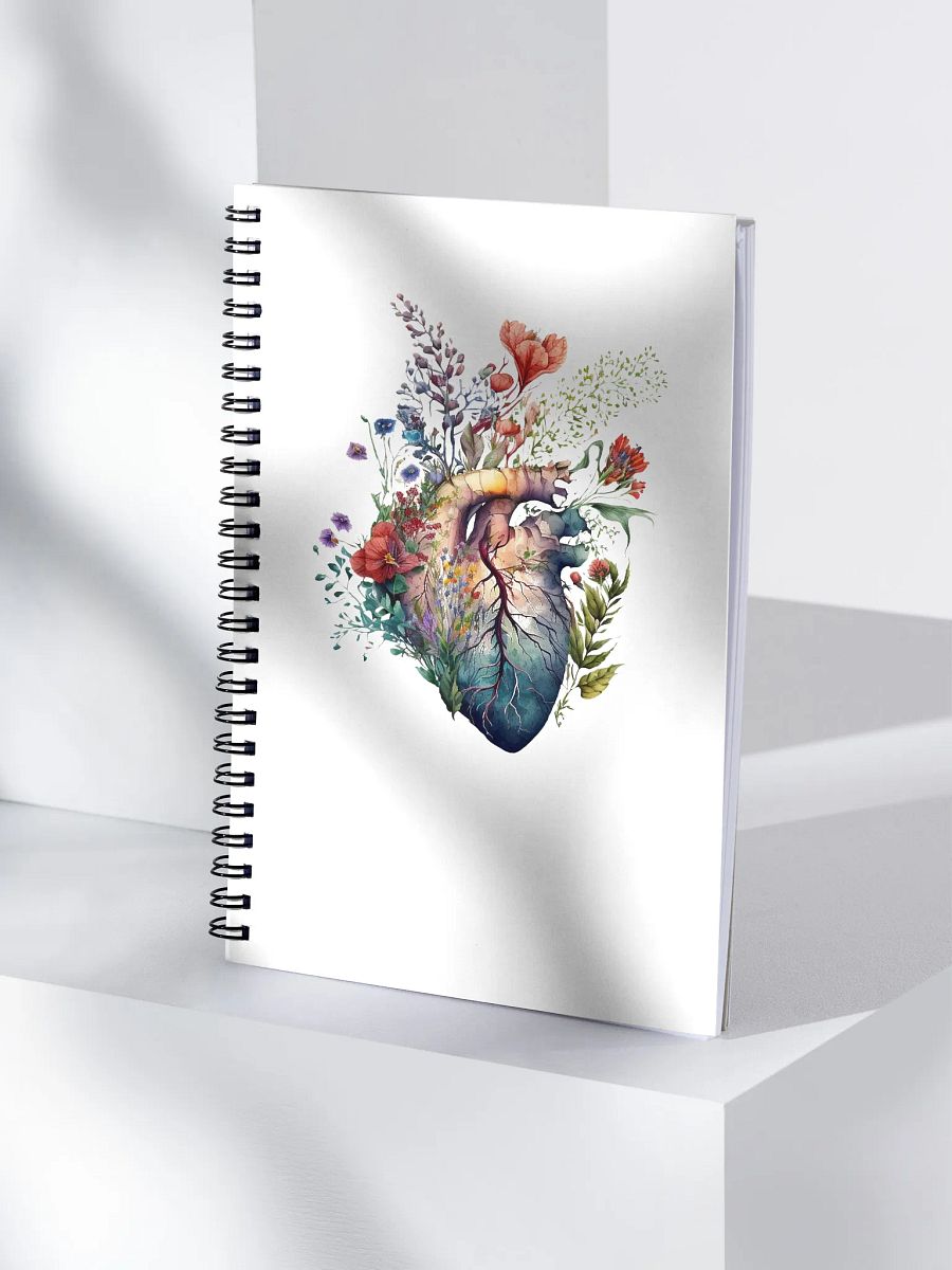 Wildflower Heart Spiral Notebook – Thoughtful Gift for Heart Heroes product image (4)