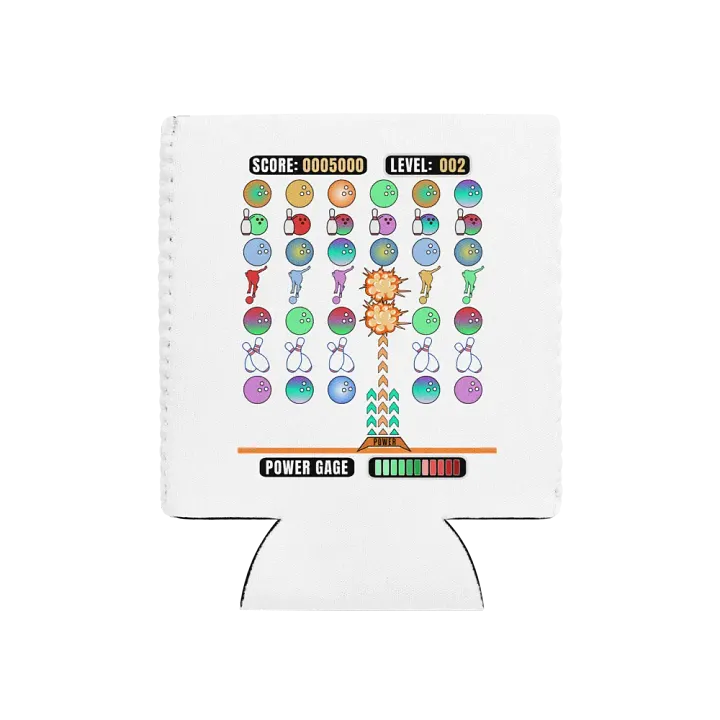 Space Invader Game Bowling StrikeMaster Can Cooler product image (1)