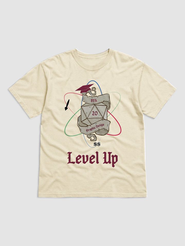"Level Up" BFA Graphic Design Graduation T-Shirt product image (1)