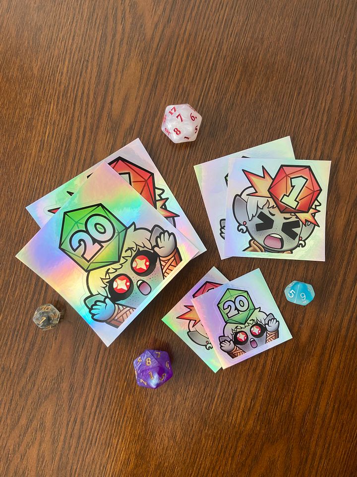 D1 Holographic Sticker product image (2)