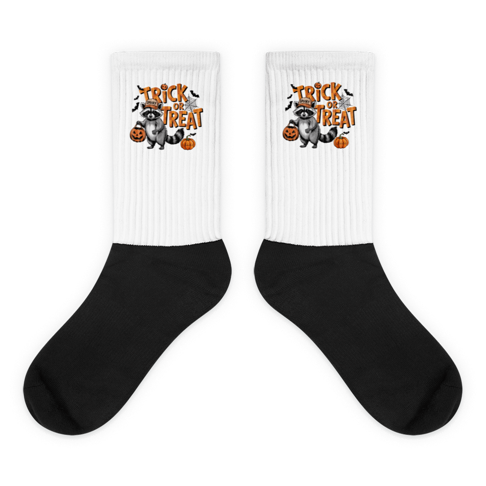 Raccoon Trick or Treat Socks product image (1)