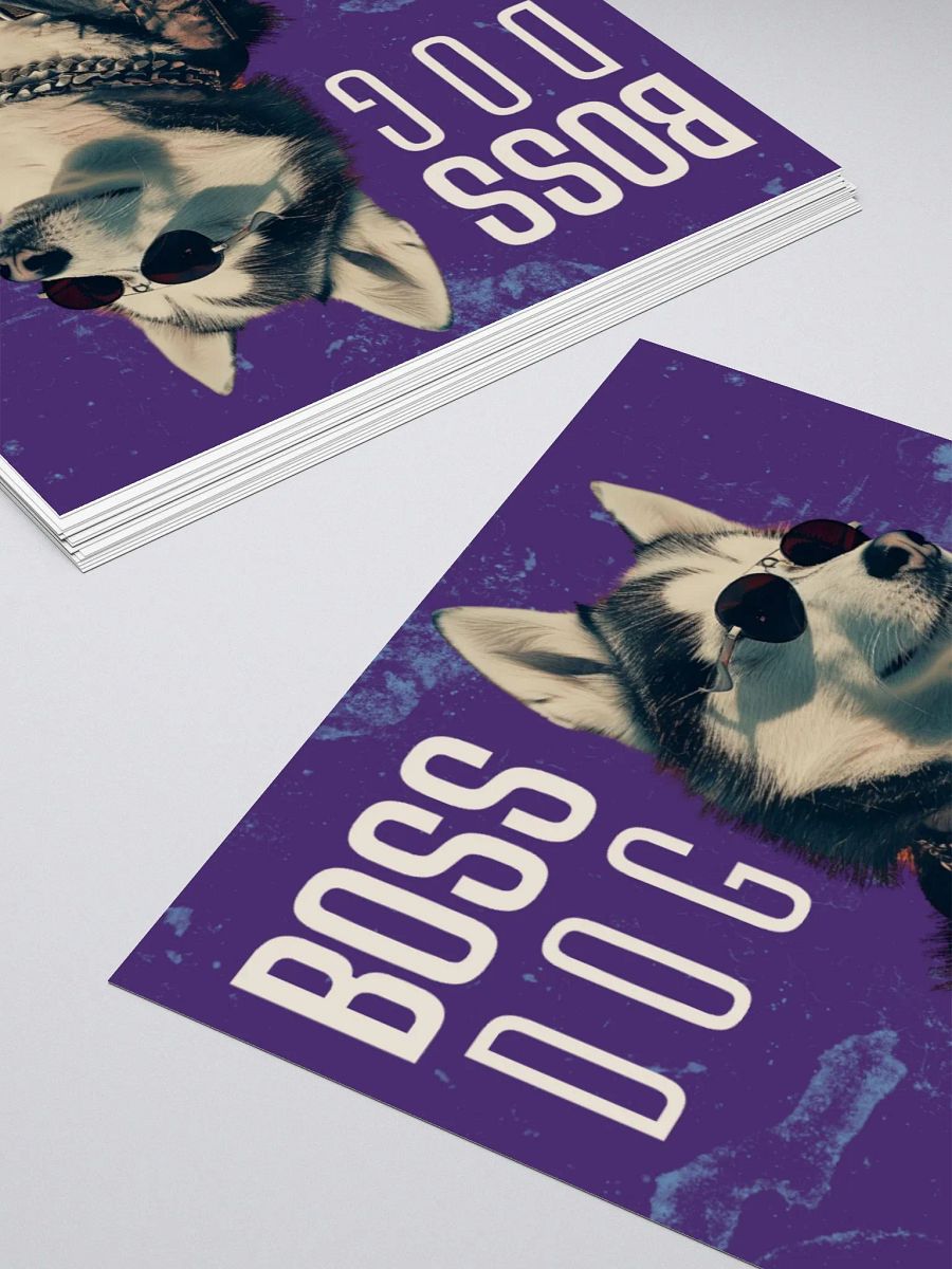 Siberian Husky Boss Dog Kiss Cut Sticker product image (11)