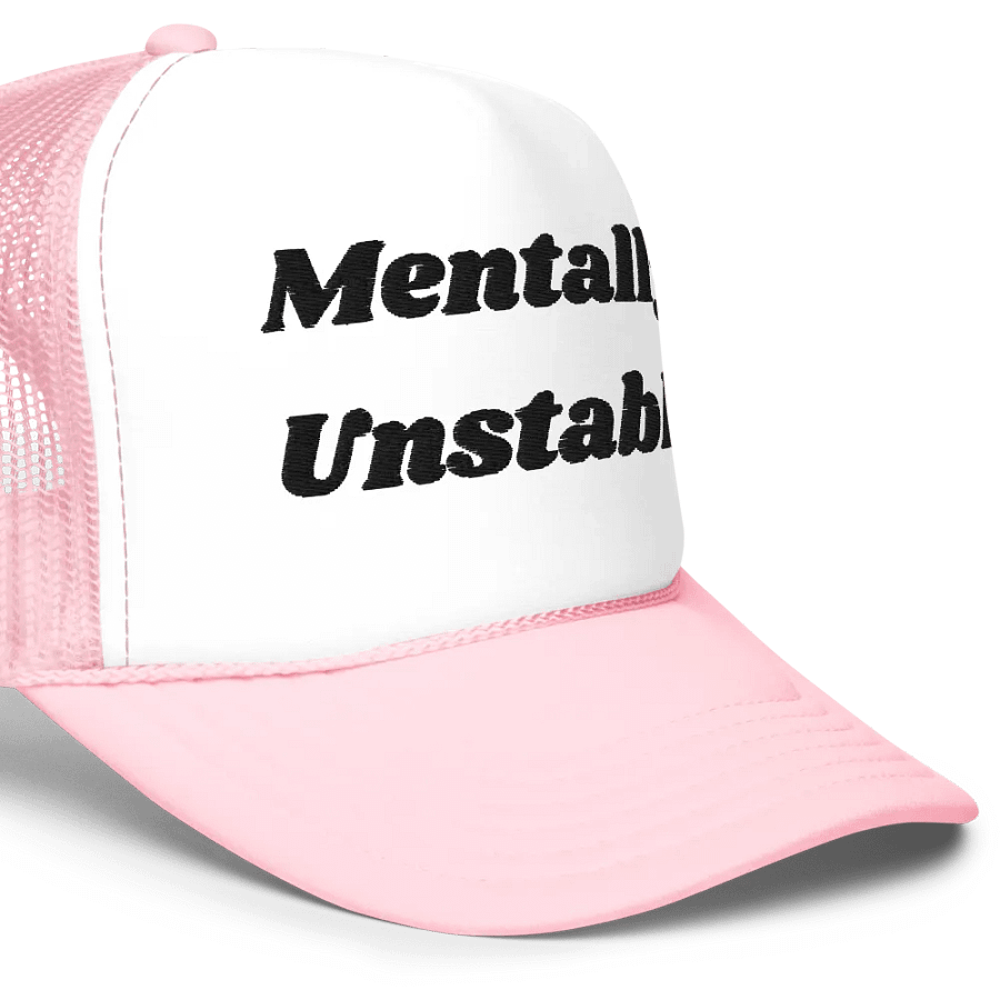 Mentally Unstable GOAT MODE Embroidered Trucker hat product image (7)
