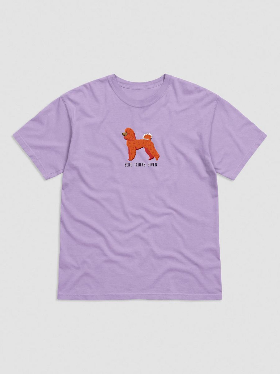 Zero Fluffs Given T-Shirt(Embroidered) of a Miniature Poodle(Red) product image (33)
