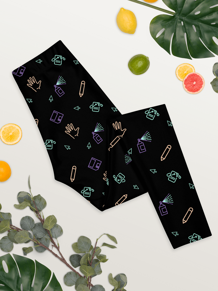 Computer Lab pattern leggings product image (1)