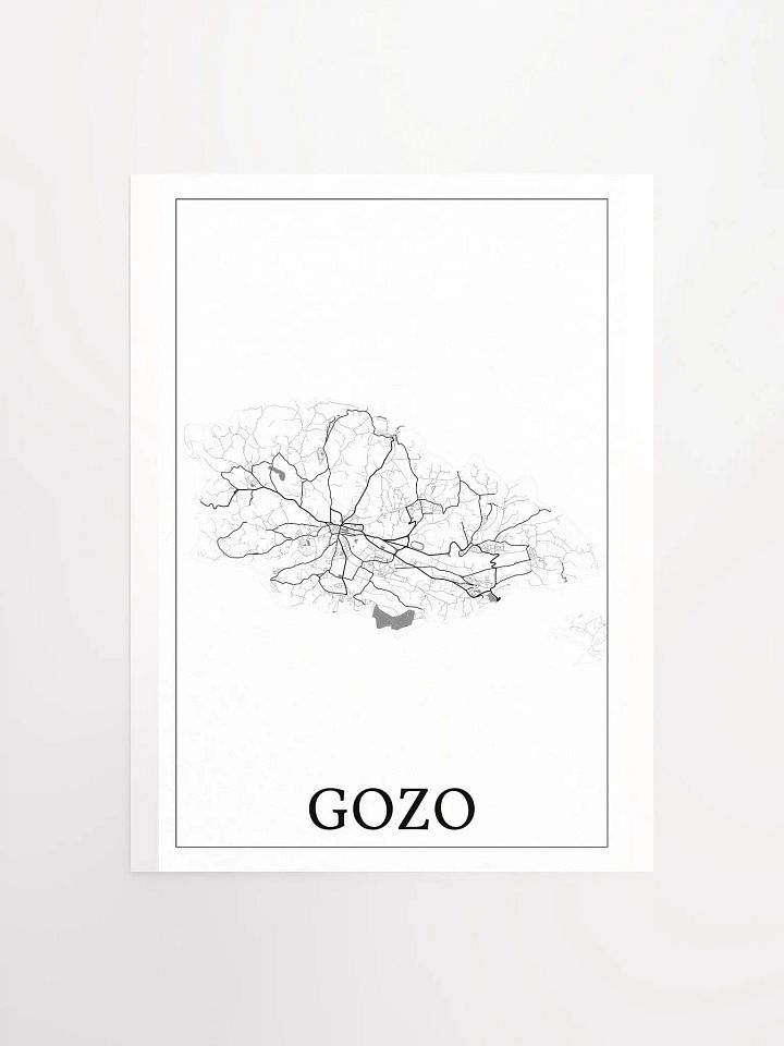 Gozo, Malta, city map print product image (5)