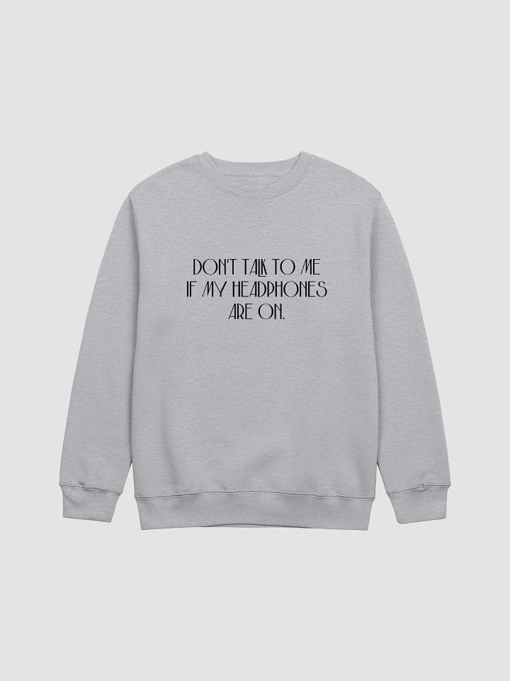 HEADPHONES ON (variant 5) printed crewneck product image (10)