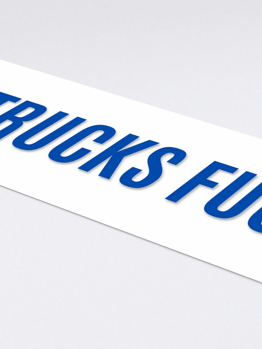 Nazi Trucks F*ck Off - Bumper Sticker - White product image (4)