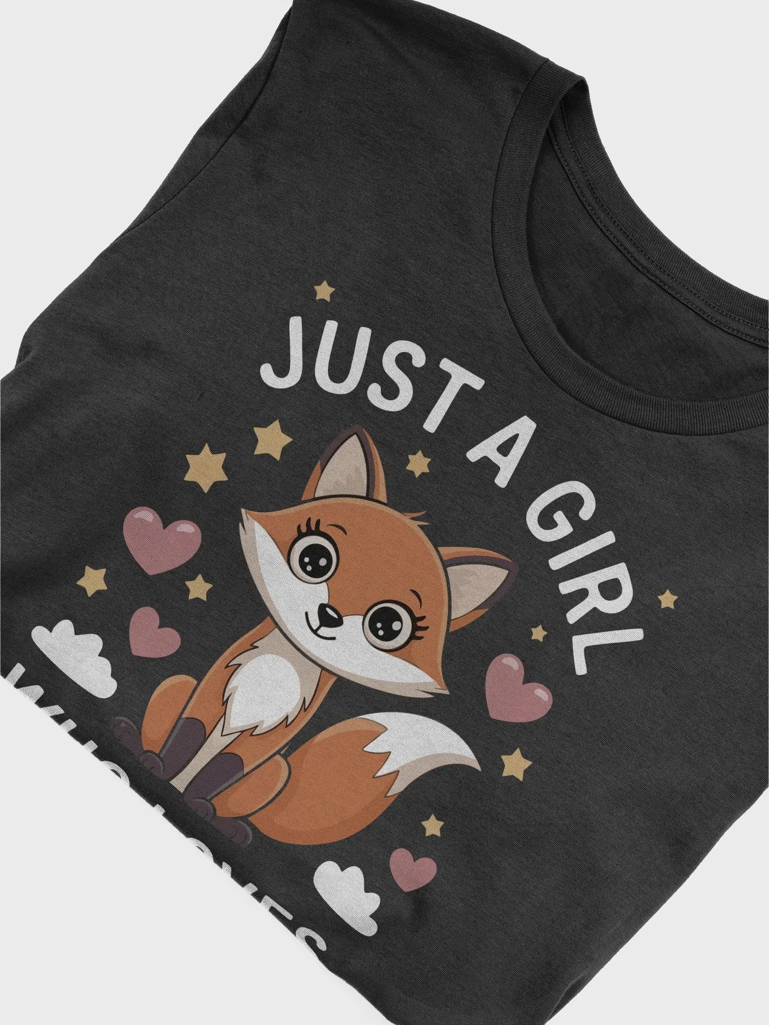 Cute Fox Just a Girl Who Loves Foxes Bella Canvas T-Shirt product image (4)
