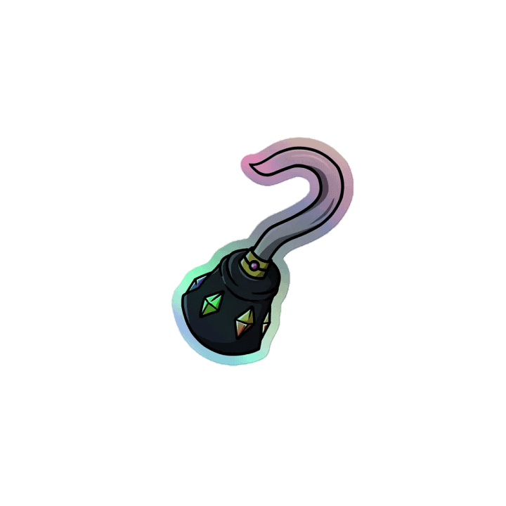 A Holo Pirate Hook Sticker product image (1)
