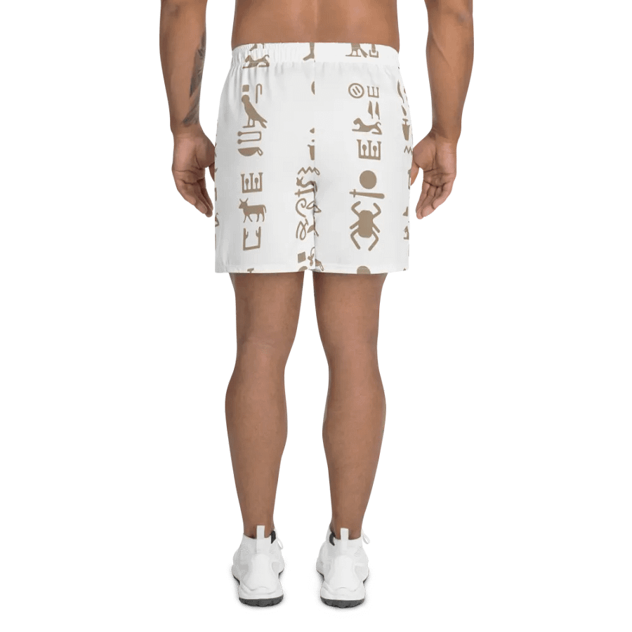 Isis Hieroglyphs All-Over Print Athletic Long Shorts product image (4)
