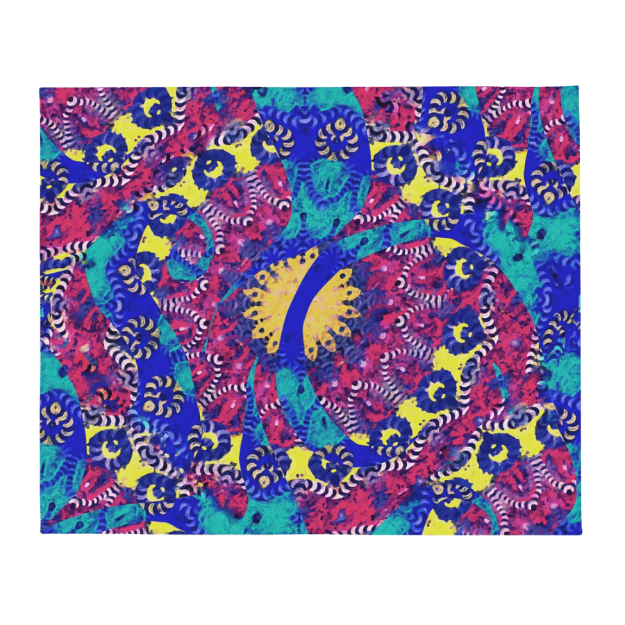 Caribbean Graffiti Throw Blanket product image (13)