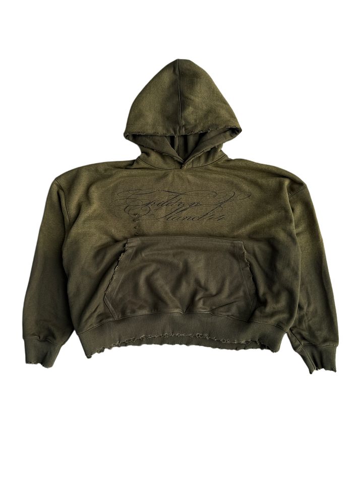 Script Hoodie - Olive Green product image (1)