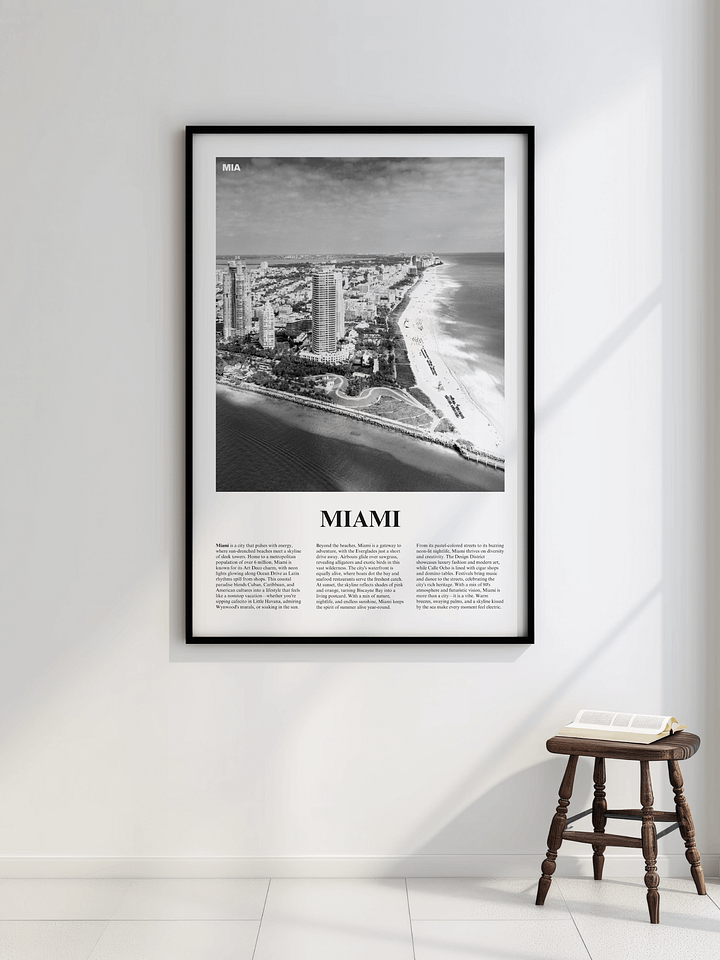 Miami 01 Newspaper Poster product image (2)