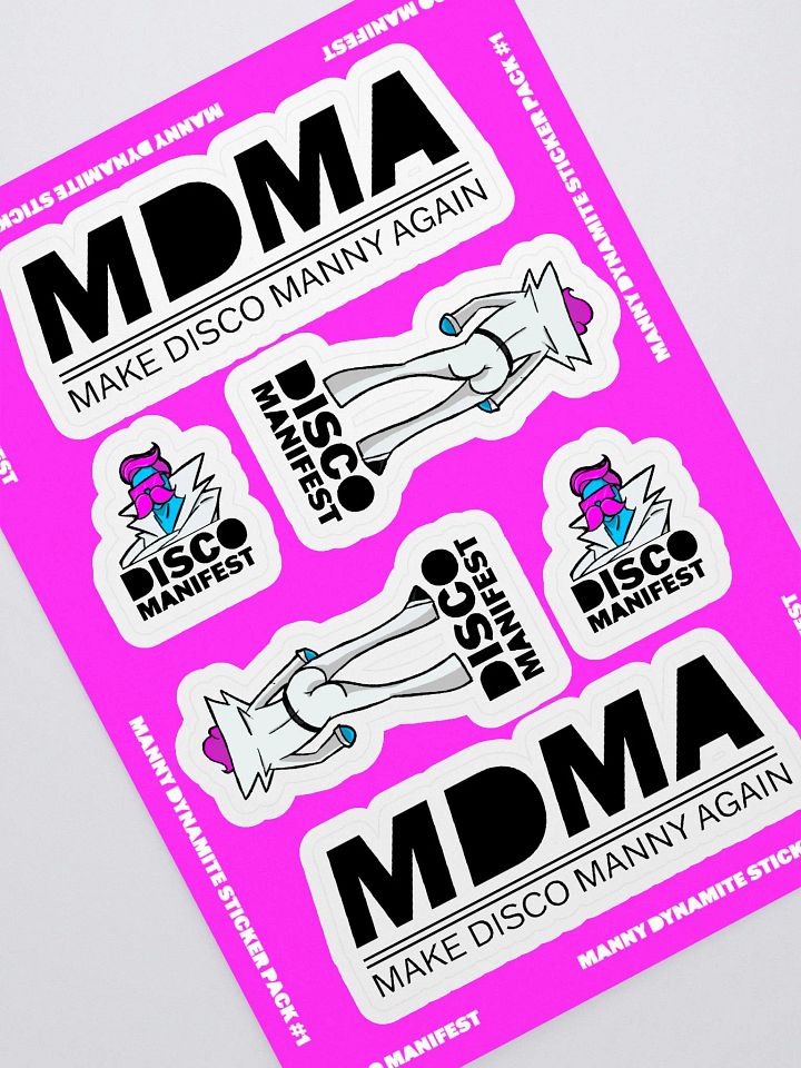 MANNY DYNAMITE STICKER PACK #1 product image (1)