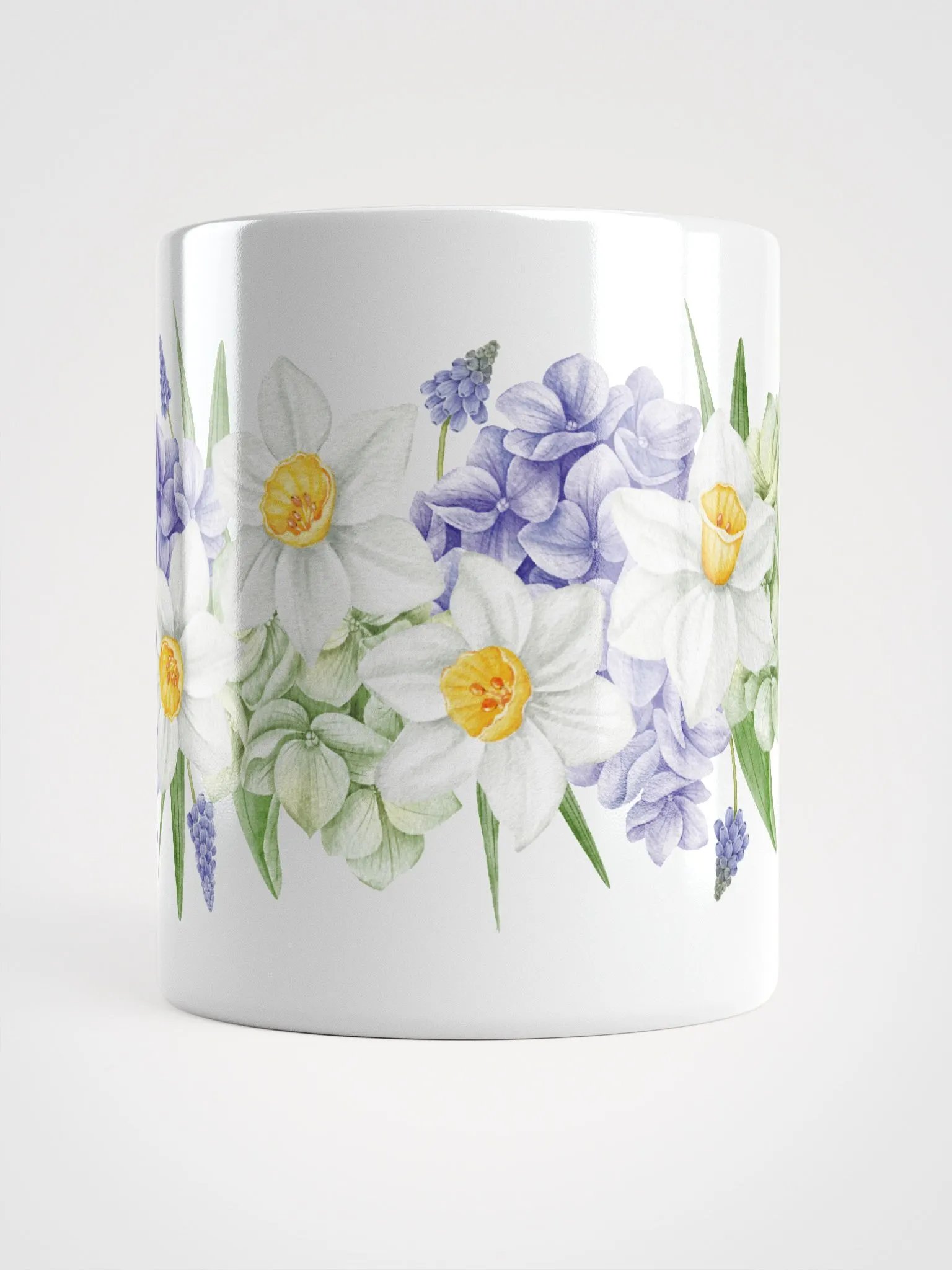 Floral Symphony White Glossy Mug product image (9)