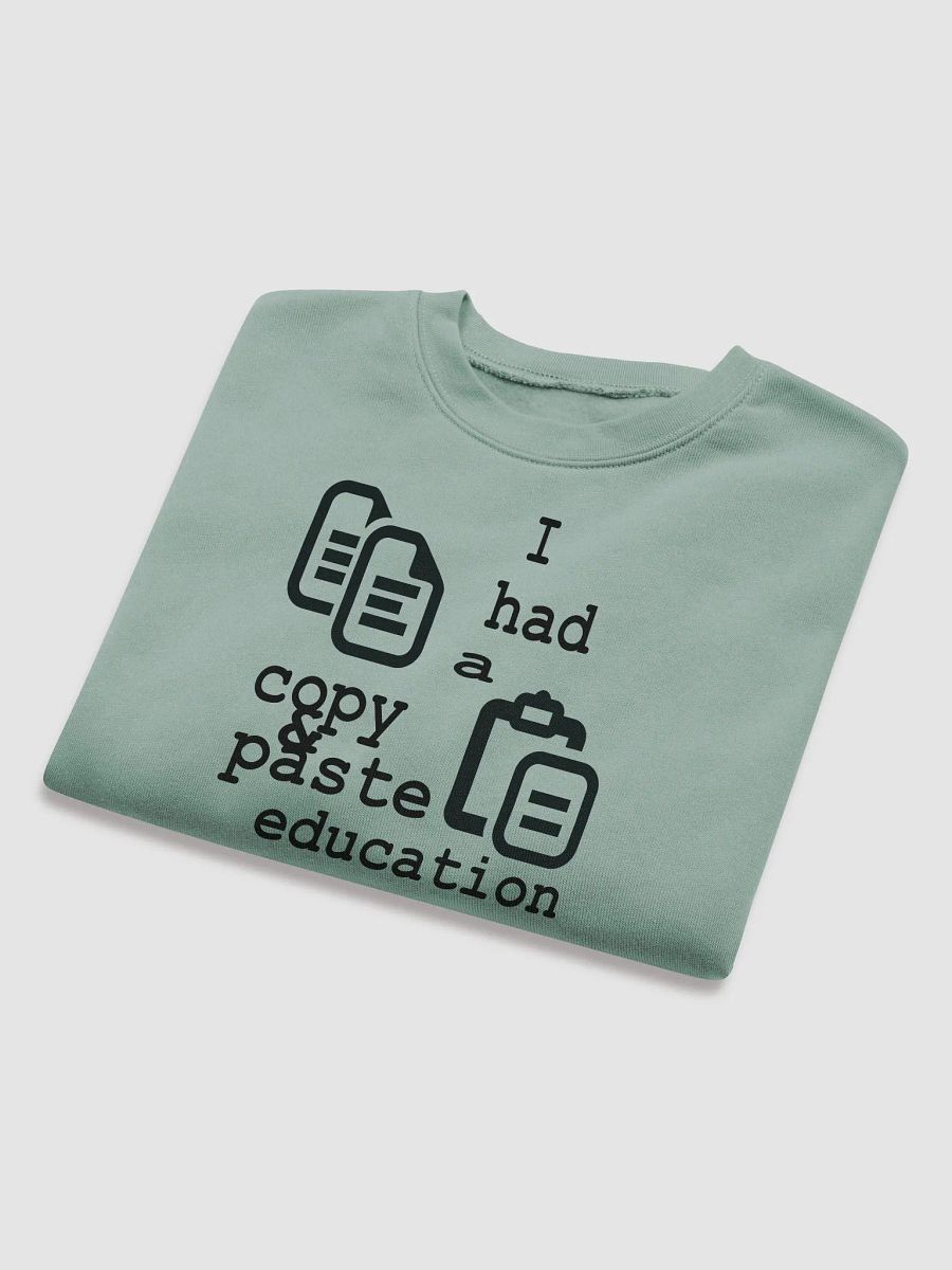 I Had A Copy & Paste Education - Black - Bella+Canvas Women's Fleece Crop Sweatshirt product image (5)