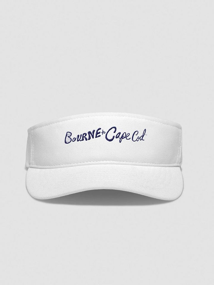 Women's | BOURNE to Cape Cod™ | Embroidered Flexfit Visor | Moisture-Wicking | Fast-Drying | Low Profile | Coastal Performance Style | Navy Embroidered Logo product image (2)