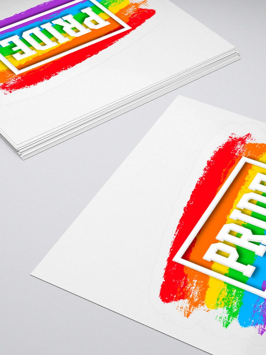 Rainbow Pride Kiss Cut Stickers product image (4)